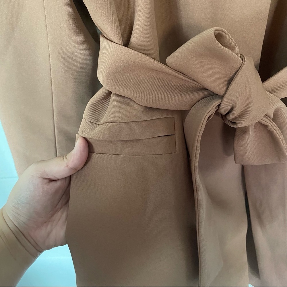 NWT Anthropologie Mare Mare Classic Tie Blazer Jacket Size Large - Extra Large - Picture 13 of 16